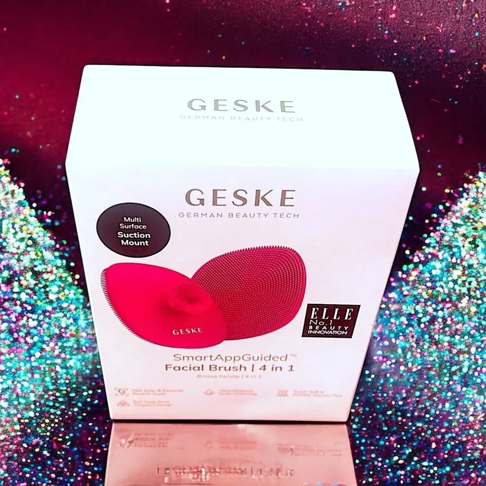 GESKE Facial Brush SmartAppGuided 4 in 1 Facial Brush in Magenta New in Box